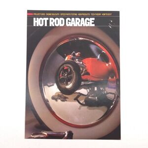Hot Rod Garage Red Coupe Reflected Whitewall Tire Shop Tools Print Ad Photo